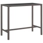 vidaXL Set de bar de jardín 7 pzas con cojines ratán sintético marrón vidaXL Set de bar de jardín 7 pzas con cojines ratán sintético marrón