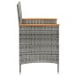 vidaXL Sillas de comedor de jardín 2 unidades ratán sintético gris vidaXL Sillas de comedor de jardín 2 unidades ratán sintético gris