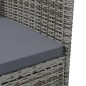 vidaXL Sillas de comedor de jardín 2 unidades ratán sintético gris vidaXL Sillas de comedor de jardín 2 unidades ratán sintético gris