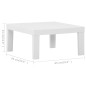 vidaXL Set de muebles de jardín 2 piezas con cojines plástico blanco vidaXL Set de muebles de jardín 2 piezas con cojines plástico blanco