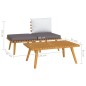 vidaXL Muebles de jardín 3 piezas con cojines madera maciza de acacia vidaXL Muebles de jardín 3 piezas con cojines madera maciza de acacia