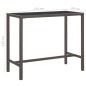 vidaXL Set de bar de jardín 7 pzas con cojines ratán sintético marrón vidaXL Set de bar de jardín 7 pzas con cojines ratán sintético marrón