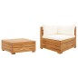 vidaXL Muebles de jardín 2 piezas con cojines madera maciza de acacia vidaXL Muebles de jardín 2 piezas con cojines madera maciza de acacia