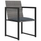 vidaXL Set de comedor de jardín 9 pzas y cojines ratán sintético gris vidaXL Set de comedor de jardín 9 pzas y cojines ratán sintético gris