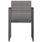 vidaXL Set de comedor de jardín 9 pzas y cojines ratán sintético gris vidaXL Set de comedor de jardín 9 pzas y cojines ratán sintético gris