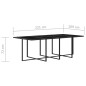 vidaXL Set de comedor de jardín 9 pzas y cojines ratán sintético gris vidaXL Set de comedor de jardín 9 pzas y cojines ratán sintético gris