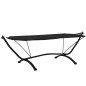 vidaXL Tumbona de jardín con dosel de acero y tela oxford negra vidaXL Tumbona de jardín con dosel de acero y tela oxford negra