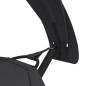 vidaXL Tumbona de jardín con dosel de acero y tela oxford negra vidaXL Tumbona de jardín con dosel de acero y tela oxford negra