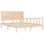 vidaXL Estructura de cama con cabecero madera maciza 160x200 cm