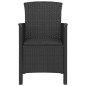 vidaXL Sillones de jardín 2 uds con cojines ratán PP color grafito vidaXL Sillones de jardín 2 uds con cojines ratán PP color grafito