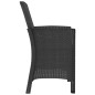 vidaXL Sillones de jardín 2 uds con cojines ratán PP color grafito vidaXL Sillones de jardín 2 uds con cojines ratán PP color grafito