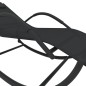 vidaXL Tumbonas mecedoras 2 uds acero negro y textilene vidaXL Tumbonas mecedoras 2 uds acero negro y textilene