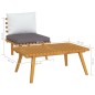 vidaXL Set muebles de jardín 2 pzas con cojines madera maciza acacia vidaXL Set muebles de jardín 2 pzas con cojines madera maciza acacia