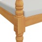 vidaXL Banco Batavia con cojín madera maciza de teca 150 cm vidaXL Banco Batavia con cojín madera maciza de teca 150 cm