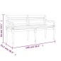 vidaXL Banco Batavia con cojín madera maciza de teca 150 cm vidaXL Banco Batavia con cojín madera maciza de teca 150 cm