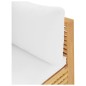 vidaXL Sofá esquina jardín con cojines color crema madera maciza teca vidaXL Sofá esquina jardín con cojines color crema madera maciza teca