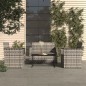 vidaXL Muebles de jardín con cojines 4 piezas ratán sintético gris vidaXL Muebles de jardín con cojines 4 piezas ratán sintético gris