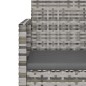 vidaXL Muebles de jardín con cojines 4 piezas ratán sintético gris vidaXL Muebles de jardín con cojines 4 piezas ratán sintético gris