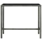 vidaXL Set muebles de bar jardín 7 pzas y cojines ratán sintético gris vidaXL Set muebles de bar jardín 7 pzas y cojines ratán sintético gris