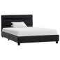 vidaXL Estructura de cama con LED cuero sintético negro 90x200 cm vidaXL Estructura de cama con LED cuero sintético negro 90x200 cm