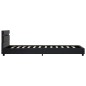 vidaXL Estructura de cama con LED cuero sintético negro 90x200 cm vidaXL Estructura de cama con LED cuero sintético negro 90x200 cm