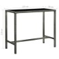 vidaXL Set muebles de bar jardín 7 pzas y cojines ratán sintético gris vidaXL Set muebles de bar jardín 7 pzas y cojines ratán sintético gris