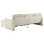 vidaXL Sofá cama modular de 3 plazas cuero sintético color crema vidaXL Sofá cama modular de 3 plazas cuero sintético color crema