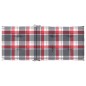 vidaXL Cojín silla jardín respaldo alto 4 uds cuadros rojo 120x50x3 cm vidaXL Cojín silla jardín respaldo alto 4 uds cuadros rojo 120x50x3 cm