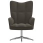 vidaXL Sillón de relax de terciopelo gris oscuro