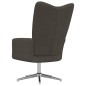 vidaXL Sillón de relax de terciopelo gris oscuro