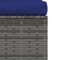 vidaXL Set de muebles de jardín 4 pzas y cojines ratán sintético gris vidaXL Set de muebles de jardín 4 pzas y cojines ratán sintético gris