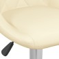 vidaXL Taburetes de cocina 2 unidades cuero sintético color crema vidaXL Taburetes de cocina 2 unidades cuero sintético color crema