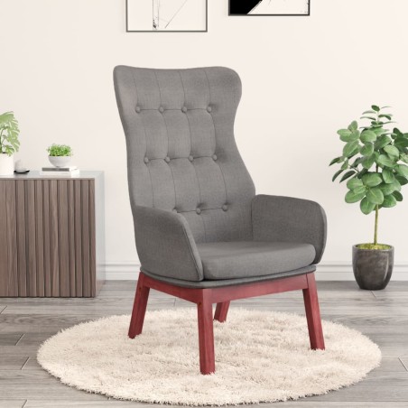vidaXL Sillón de relax de tela gris claro