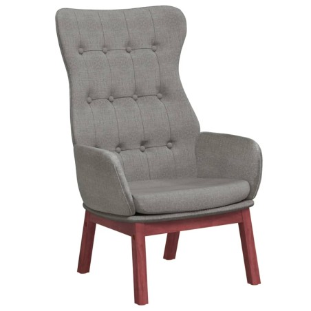 vidaXL Sillón de relax de tela gris claro