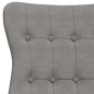 vidaXL Sillón de relax de tela gris claro