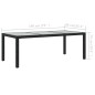vidaXL Set comedor de jardín 9 piezas y cojines ratán sintético negro vidaXL Set comedor de jardín 9 piezas y cojines ratán sintético negro