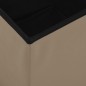 vidaXL Taburetes de almacenaje plegables 2 uds capuchino PVC vidaXL Taburetes de almacenaje plegables 2 uds capuchino PVC