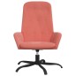 vidaXL Sillón de relax de terciopelo rosa