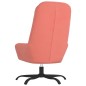 vidaXL Sillón de relax de terciopelo rosa