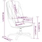 vidaXL Sillón de relax de terciopelo rosa