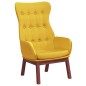 vidaXL Sillón de relax de tela amarillo mostaza vidaXL Sillón de relax de tela amarillo mostaza