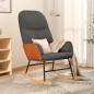 vidaXL Silla mecedora de tela gris oscuro vidaXL Silla mecedora de tela gris oscuro