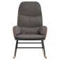 vidaXL Silla mecedora de tela gris oscuro vidaXL Silla mecedora de tela gris oscuro