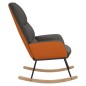 vidaXL Silla mecedora de tela gris oscuro vidaXL Silla mecedora de tela gris oscuro