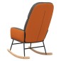 vidaXL Silla mecedora de tela gris oscuro vidaXL Silla mecedora de tela gris oscuro