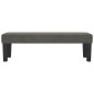 vidaXL Banco de terciopelo gris oscuro 100x30x30 cm vidaXL Banco de terciopelo gris oscuro 100x30x30 cm