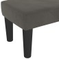 vidaXL Banco de terciopelo gris oscuro 100x30x30 cm vidaXL Banco de terciopelo gris oscuro 100x30x30 cm
