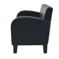 vidaXL Sofá 2 plazas cuero artificial negro vidaXL Sofá 2 plazas cuero artificial negro