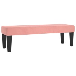 vidaXL Banco de terciopelo rosa 100x30x30 cm