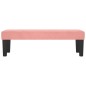 vidaXL Banco de terciopelo rosa 100x30x30 cm